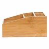 Mind Reader Square 9 Compartment Condiment Organizer, 12 x 12 x 5.5, Bamboo COMP9MB-BRN